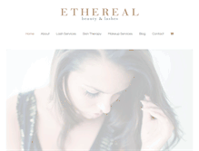 Tablet Screenshot of etherealbeautyandlashes.com